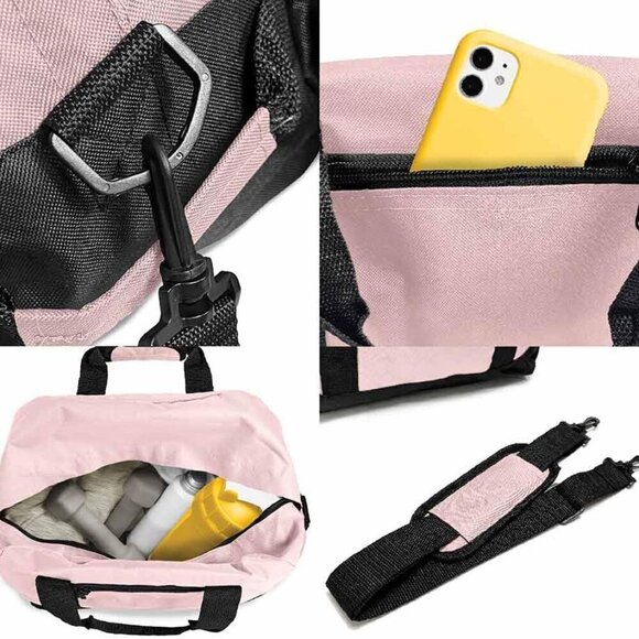 14" Small Duffle Bag Two Toned Gym Travel Bag - Picture 5 of 7